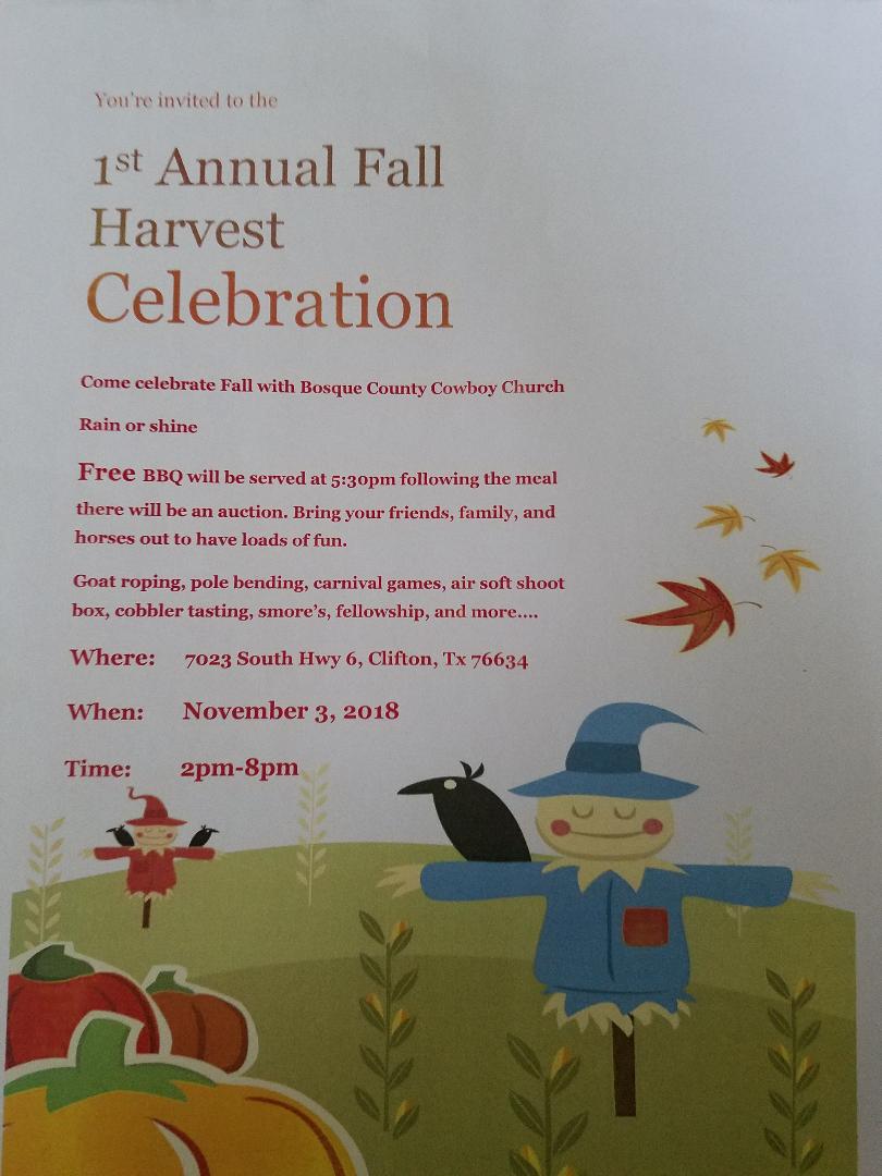 1st Annual Fall Harvest Celebration | "Top of the Hill Country"